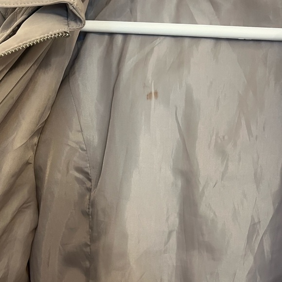 Kenneth Cole New York Quilted Tan Trench Coat Size Large - Picture 9 of 12